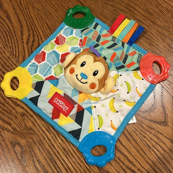 Three Baby Toys:  Infantino Pal Turtle, Bright Stars Elephant, NUBY Monkey - Picture 7 of 16